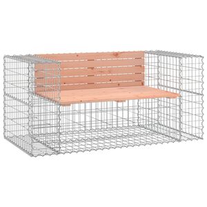 vidaXL Tr&auml;dg&aring;rdsb&auml;nk gabion-design 143x71x65,5 cm massivt douglastr&auml;