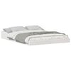 vidaXL Sängram Vit 120 x 190 cm Massiv furu