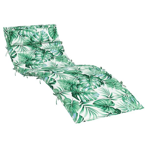 vidaXL Dyna till sols&auml;ng bladm&ouml;nster 180x60x4 cm oxfordtyg