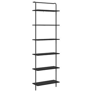 vidaXL Hyllsystem Svart Ek 60 x 24 x 203 cm Konstruerat tr&auml;