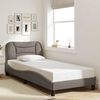 vidaXL Bed Frame without Mattress "Hvar" Taupe 80x200 cm Fabric