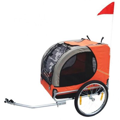 vidaXL Hundcykelvagn Lassie orange