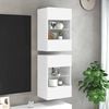 vidaXL N&aacute;stenn&eacute; skrinky s LED osvetlen&iacute;m pre TV 2 st vit 40x30x60,5 cm