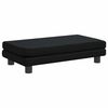 vidaXL Barnsoffa med fotpall svart 100x50x30 cm sammet