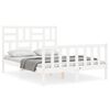 vidaXL S&auml;ngram utan madrass vit 140x200 cm massiv furu
