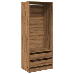 vidaXL Garderob ek 80x50x200 cm konstruerat tr&auml;