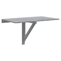 vidaXL Väggbord grå sonoma 100x60x56 cm konstruerat trä