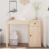 vidaXL Skrivbord 100x50x75 cm massiv furu