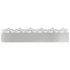 vidaXL Gr&auml;skanter 20 st 103 x 0,05 x 22 cm Galvaniserat St&aring;l Silver