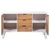 vidaXL Sideboard New York 130,6 x 43 x 73,6 cm Massiv furu