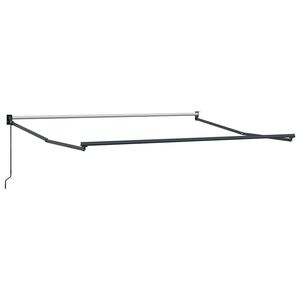 vidaXL Manuell Markisram 3 x 2,5 m Antracit Pulverlackerad aluminium