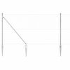 vidaXL St&auml;ngselstolpe Silver 100 x 1,4 m (50 mm n&auml;t) St&aring;l