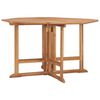 vidaXL Hopf&auml;llbart matbord f&ouml;r tr&auml;dg&aring;rden 110x110x75 cm massiv teak