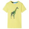 T-shirt f&ouml;r barn gul 128
