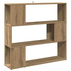 vidaXL Bokhylla/rumsavdelare artisan ek 100x24x94 cm