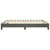 vidaXL Boxspring-s&auml;ngram m&ouml;rkgr&aring; 180x200 cm sammet