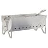 vidaXL Camping Eldstad 42 x 22 x 18 cm Rostfritt st&aring;l Silver