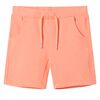 vidaXL Barnshorts med sn&ouml;re neon orange 128