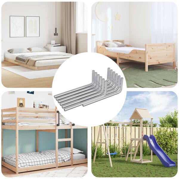 vidaXL Sexkantnyckel 12 pcs Silver 32 x 86 mm St&aring;l