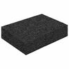 vidaXL Gummigranulat uteplatsplatta Svart 6 x 9 x 2 cm Gummi
