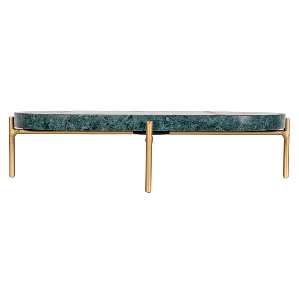 House Nordic Serveringsbricka marmor med ben Remi grön