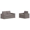 vidaXL Soffa 2 pcs Taupe 182 x 80 x 82 cm tyg