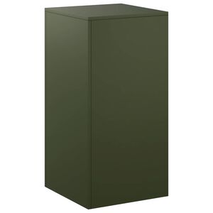 vidaXL V&auml;xtst&auml;ll Olivgr&ouml;n 40 x 40 x 80 cm V&auml;derbest&auml;ndig st&aring;l