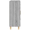 vidaXL Skänk grå sonoma 69,5x34x90 cm konstruerat trä