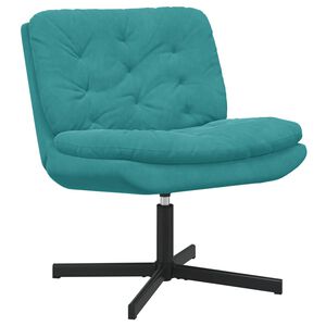 vidaXL Sv&auml;ngbar Avkopplingsstol Turkos 63 x 75 x 76 cm Sammet