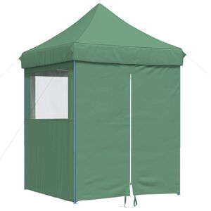 vidaXL Pop-Up hopf&auml;llbart partyt&auml;lt med 4 sidov&auml;ggar gr&ouml;n