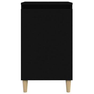 vidaXL Sängbord svart 40x35x70 cm konstruerat trä