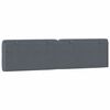 vidaXL Headboard Cushion Dark Grey 200 cm Velvet