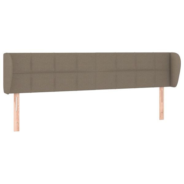vidaXL S&auml;nggavel med kanter taupe 163x23x78/88 cm tyg