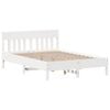 vidaXL S&auml;ngram utan madrass vit 120x200 cm massiv furu