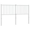 vidaXL Ers&auml;ttningsgavel metall vit 135 cm