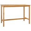 vidaXL Barbord Naturlig 150 x 75 x 105 cm Massivt teaktr&auml;