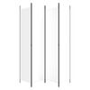 vidaXL Rumsavdelare 4 paneler vit 200x220 cm tyg