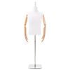 vidaXL Justerbar 160-232 cm Mannequin med Bas Man PP Vit 160 - 232 cm