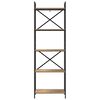 vidaXL Hyllsystem Artisan Ek 56 x 34 x 171 cm Konstruerat tr&auml;