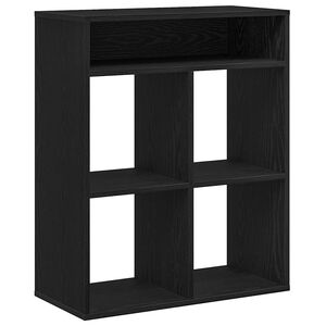 vidaXL Bokhylla svart 66x31x80 cm konstruerat tr&auml;