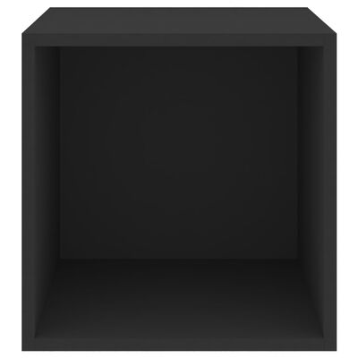 vidaXL Väggskåp svart 37x37x37 cm spånskiva