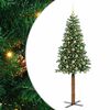 vidaXL Smal julgran med 300 LED-lampor Gr&ouml;n 180 cm PVC och solid furu