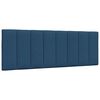 vidaXL Bed Frame without Mattress "Hanko" Blue 140x190cm Fabric