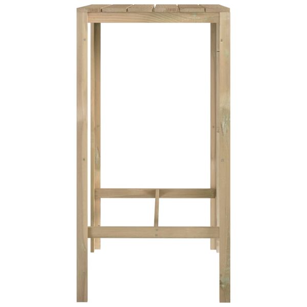 vidaXL Barbord 60x60x110 cm impregnerad furu