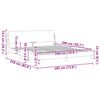 vidaXL Bed Frame "Dover" Light Grey 180x200 cm Velvet