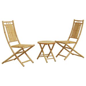 vidaXL Caf&eacute;set 3 delar bambu