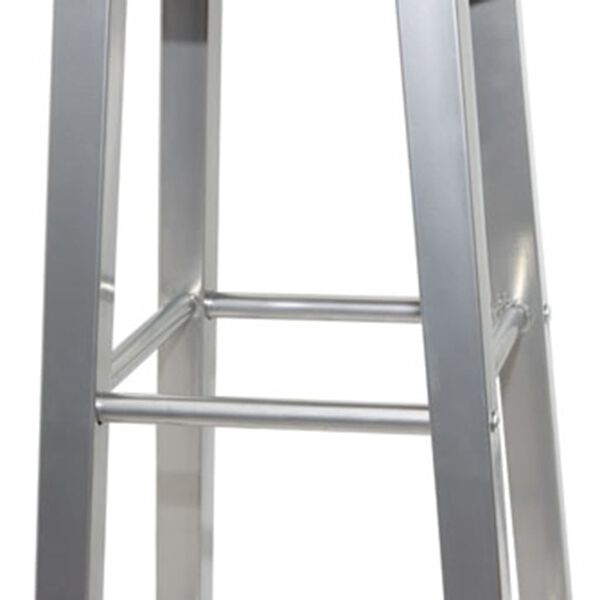 vidaXL Barstolar 4 st silver och brun MDF