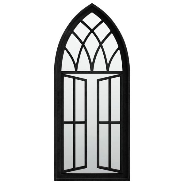 vidaXL Spegel svart 70x30 cm järn för inomhusbruk