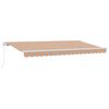 vidaXL Utdragbar markis Flerf&auml;rgsdesign 400 x 200 cm tyg
