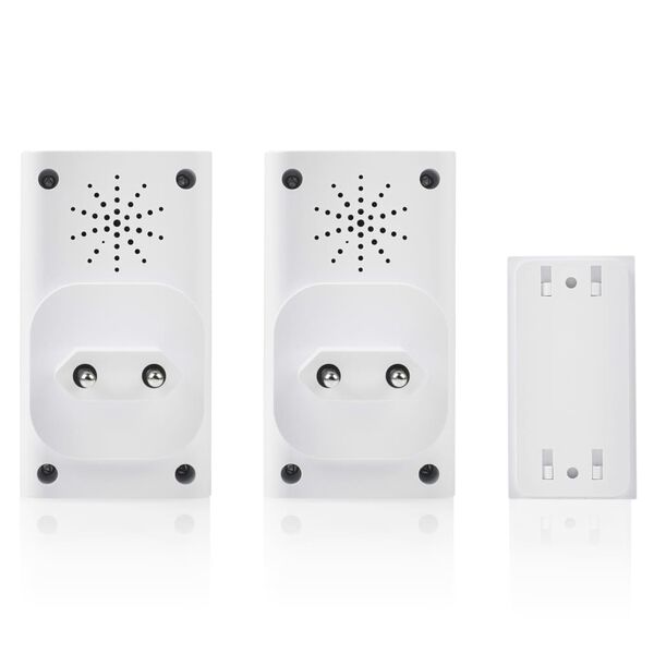 Byron Tr&aring;dl&ouml;s d&ouml;rrklocka med 2 mottagare gr&aring;